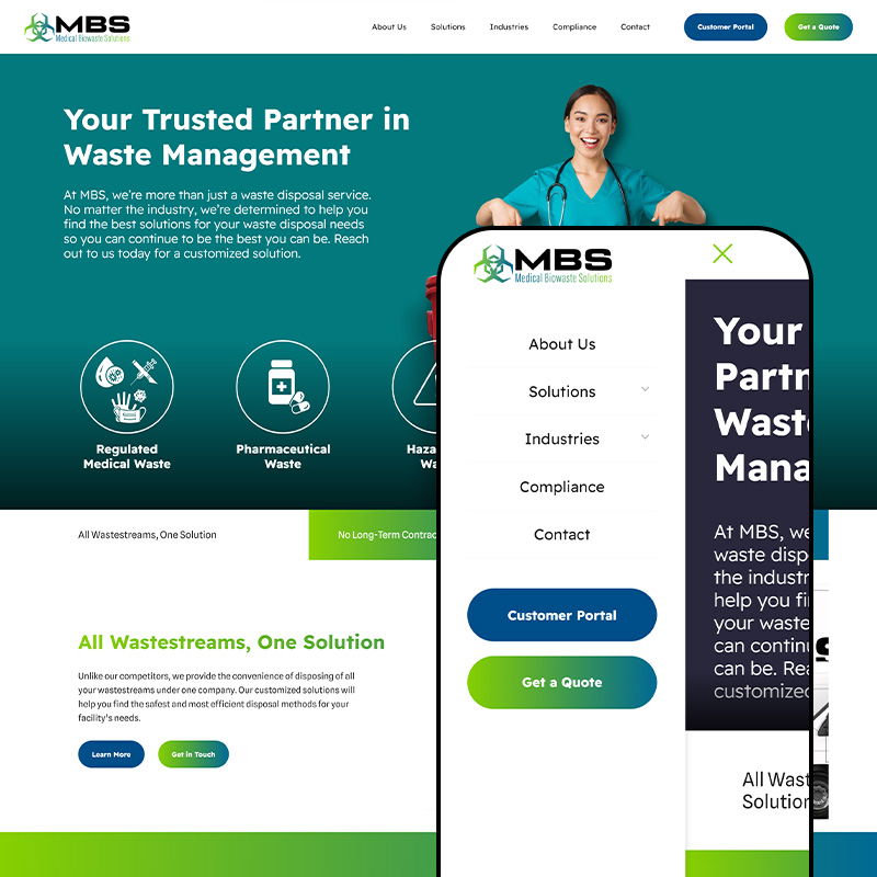 Medical Biowaste site Design MagicHat Design
